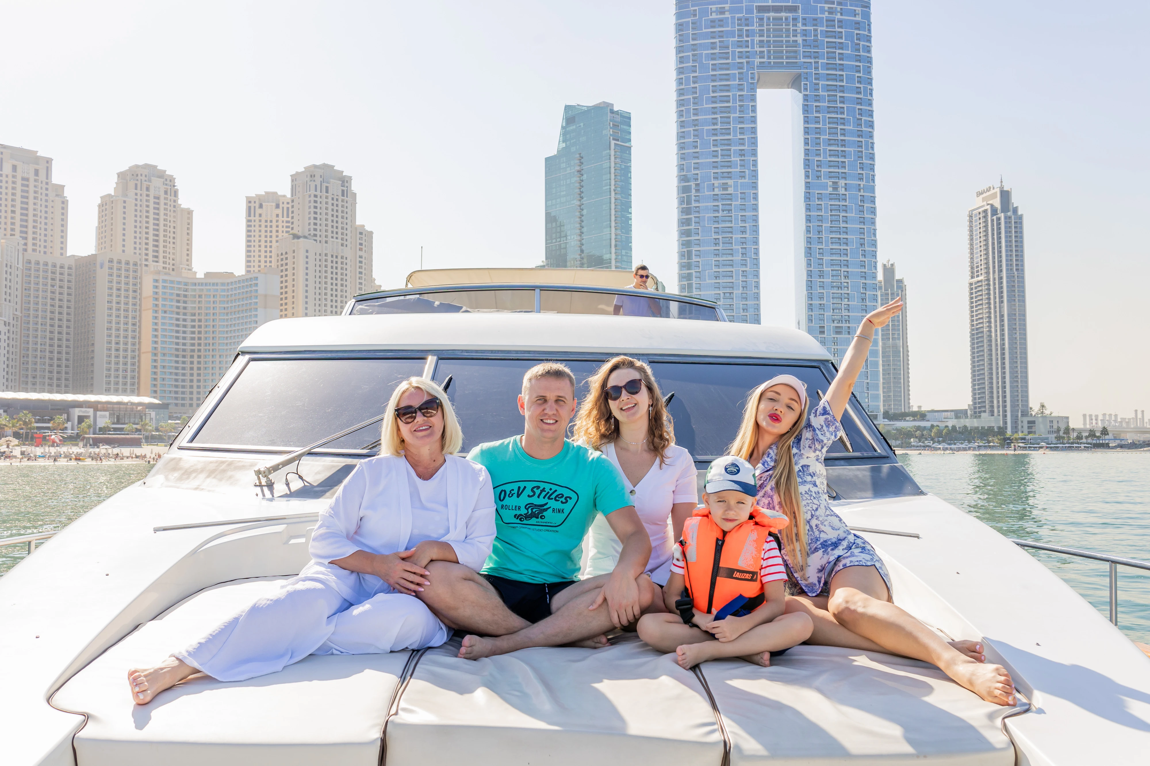 Group Photos on Yacht