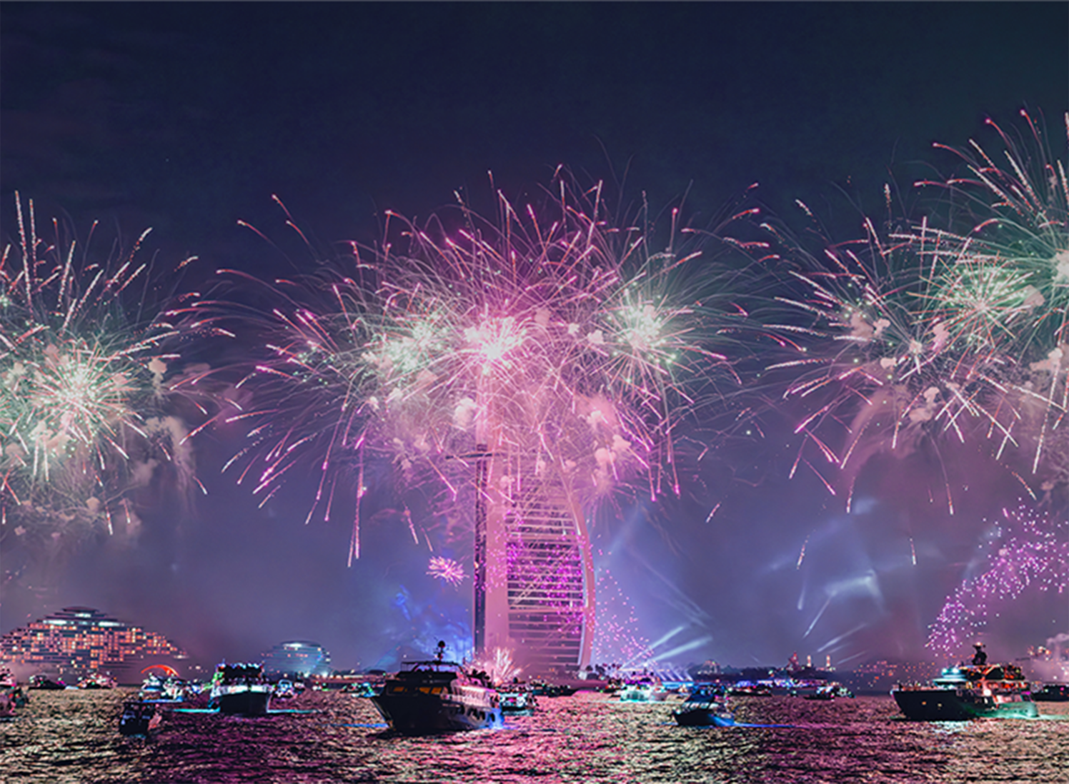 Sky Walker Dubai New Year's Eve Yacht Cruise: Fireworks Over Burj Al Arab with Booking Alert